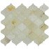 Мозаика Marble Mosaic Arabesco Onyx White Pol камень 27.8х32.5 см полированная чип 68х68 мм, белый, бежевый