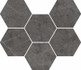 Декор Шарм Эво Антрацит Мозаика Гексагон / Charme Evo Antracite Mosaico Hexagon керамогранит
