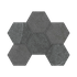 Мозаика LN03/TE03 Hexagon 25x28.5 непол. керамогранит