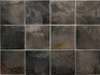 Настенная плитка Hanoi Black Ash 10x10 Equipe глянцевая керамическая 30011