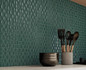 Настенная плитка 3D Bars Diamond Emerald Gloss 12.5х25 Wow 3d, глянцевая, рельефная (структурированная) керамическая УТ-00048727