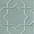 Декор Liso Star Sea Green 15x15 глянцевый керамический