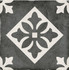 Декор Art Nouveau Padua Black 20х20 матовый керамогранит