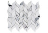 Мозаика Lumina Art мрамор 28.8х33.8 см полированная, белый, серый