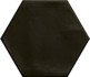 Настенная плитка Hope Hex Nero Graphito Glossy 15x17.3 глянцевая керамическая