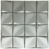 Мозаика Marble Mosaic Origami Silver нержавеющая сталь 30х30 см 3D чип 75х75 мм, серебро-silver