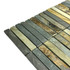 Мозаика Marble Mosaic Slate Ginger сланец 30х30 см чип 15x98 мм, серый, коричневый, бежевый