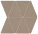 Мозаика Boost Natural Ecru Mosaico Rhombus 36,7x33,8 керамогранит матовая, коричневый A7CP