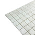 Мозаика Marble Mosaic Thassos Mat камень 30х30 см матовая чип 23х23 мм, белый