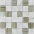 Мозаика Marble Mosaic Mix stone 2 Mat камень 30.5х30.5 см матовая чип 48х48 мм, серый, коричневый, белый