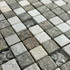 Мозаика Marble Mosaic Mix quartz stone камень 30х30 см чип 23x23 мм, серый, коричневый