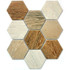 Мозаика Wood comb 9.5x11 керамическая 25.6x29.5