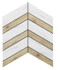 Мозаика SM01/SI01 Chevron 37,5x29x10 неполированная керамогранит