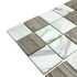 Мозаика Marble Mosaic Mix stone 2 Mat камень 30.5х30.5 см матовая чип 48х48 мм, серый, коричневый, белый