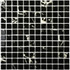 Мозаика Mia Black (Glossy) стекло 30х30 см Bonaparte глянцевая чип 23х23 мм, черный