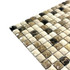 Мозаика Marble Mosaic Diamond mix stone 1 Pol камень 30.5х30.5 см полированная чип 15х15 мм, коричневый, бежевый
