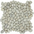 Мозаика Marble Mosaic Pebbles White Stone Mat галька 30х30 см матовая, белый