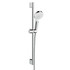 Душевой гарнитур Hansgrohe Crometta, Vario со штангой 65 см, белый/хром