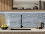 Настенная плитка Wynn Bleu 15x30 Mainzu глянцевая, рельефная (структурированная) керамическая PT03372