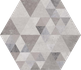 Декор Hexagono Benenden Sombra керамогранит