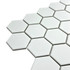 Мозаика Marble Mosaic Hex Ceramic White керамика 28.2х32.5 см матовая чип 51x59 мм, белый