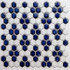 Мозаика PS2326-44 керамика 26х30 см глянцевая чип 23х26 мм, белый, синий