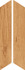 Керамогранит Feelwood Cognac Chevron 7.5х40.7 Sadon матовый напольный B71014