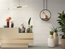 Настенная плитка 3D Wall Plaster Combed White 50x120 Atlas Concorde Italy матовая керамическая AHQX