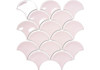 Мозаика Pink Scales 259х279х6 мм керамика глянцевая, розовый