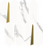 Мозаика Stellaris Statuario White Mosaico Elegant керамогранит 32.5х36.1 см Italon полированная, белый, золотой-oro-gold, серый 620110000229