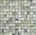 Мозаика PIX 314 Jet Green, мрамор 30.5х30.5 см Pixmosaic полированная чип 23х23 мм, зеленый, серый