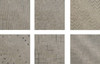Декор Вставка Адажио D1 Бежевая, набор из 6-пл. 20х20 Axima матовая керамический
