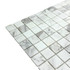 Мозаика Marble Mosaic Volakas white Mat камень 30х30 см матовая чип 23х23 мм, серый, белый