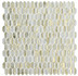 Мозаика Orro Mosaic Antic Gold Murano стекло 29.5х29.8 см глянцевая чип 15х30 мм белый, желтый, золотой-oro-gold