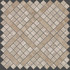 Мозаика Marvel Travertino Silver Diagonal Mosaic керамика 30.5х30.5 см глянцевая, коричневый