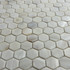 Мозаика Marble Mosaic Hexagon White Shell ракушка 30.5х30.5 см чип 20х20 мм, белый
