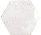 Настенная плитка Hope Hex White Glossy 15x17.3 глянцевая керамическая
