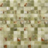 Мозаика Green Onyx (JMST21205) 30.5х30.5х7, натур. мрамор полированная чип 20х20 мм, бежевый, зеленый С0004727