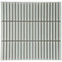 Мозаика Marble Mosaic Kit-Kat Fog керамика 28.2х29.4 см полированная чип 12x92 мм, серый, белый
