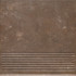 Ступень фронтальная Ilario Brown Stopnica Prosta 30X30 (1.17) клинкер матовая Paradyz Ceramika