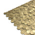 Мозаика Marble Mosaic Aluminium 3D Hexagon Gold (Big) алюминий 30х30 см чип 14х14 мм, золотой-oro-gold