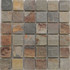 Мозаика из сланца Slate Rusty PIX300, чип 48х48 мм, сетка 305х305 мм природная, коричневый, серый