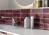 Керамогранит Jazba Garnet Brillo 6х24.6 Cifre глазурованный, глянцевый универсальная плитка CFR000060