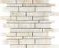 Мозаика Daina Beige Brick bone mix керамогранит 36x30 см полированная, бежевый