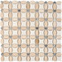 Мозаика из мрамора Cream Marfil, Thassos White, Athens Grey PIX281, чип 32x32 мм, сетка 336х336x8 мм глянцевая, бежевый, белый, серый