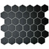 Мозаика Marble Mosaic Hex Ceramic Black керамика 28.2х32.5 см матовая чип 51x59 мм, черный