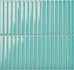 Мозаика Porcelain mosaic Mosaic 1.5х14.5 Y15FW30 Голубой глянцевый керамогранит 29.4х31.3 см чип 15х145 мм