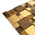 Мозаика Marble Mosaic Metal Bronze 30.5х30.5 см 3D чип 50x50/25x25 мм, bronze-бронза