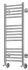 Полотенцесушитель водяной Terminus Аврора П16 300х780 с нижним подключением без комплектации