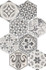 Декор Hexatile 17,5x20 Harmony Black and White матовый керамогранит